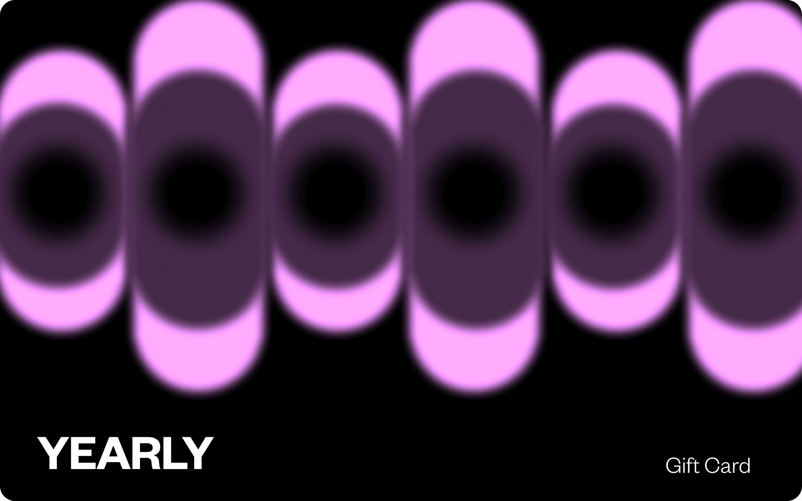 Yearly gift card design